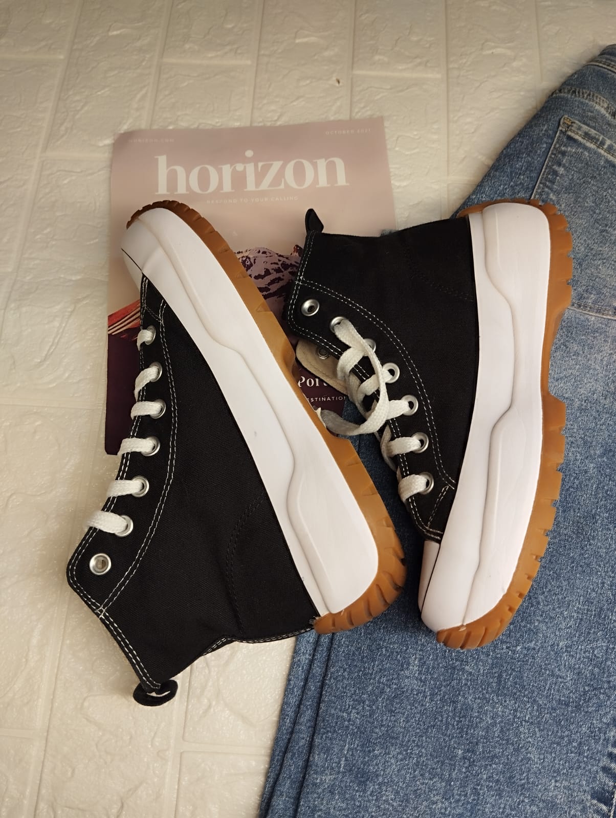 Black high rise chunky BK